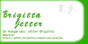 brigitta jetter business card